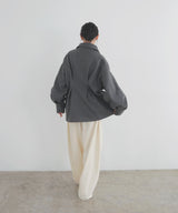 ウエストタックダブルジップブルゾン