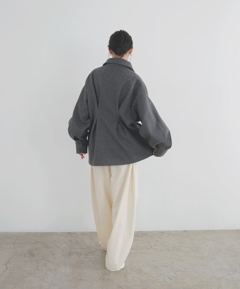 ウエストタックダブルジップブルゾン