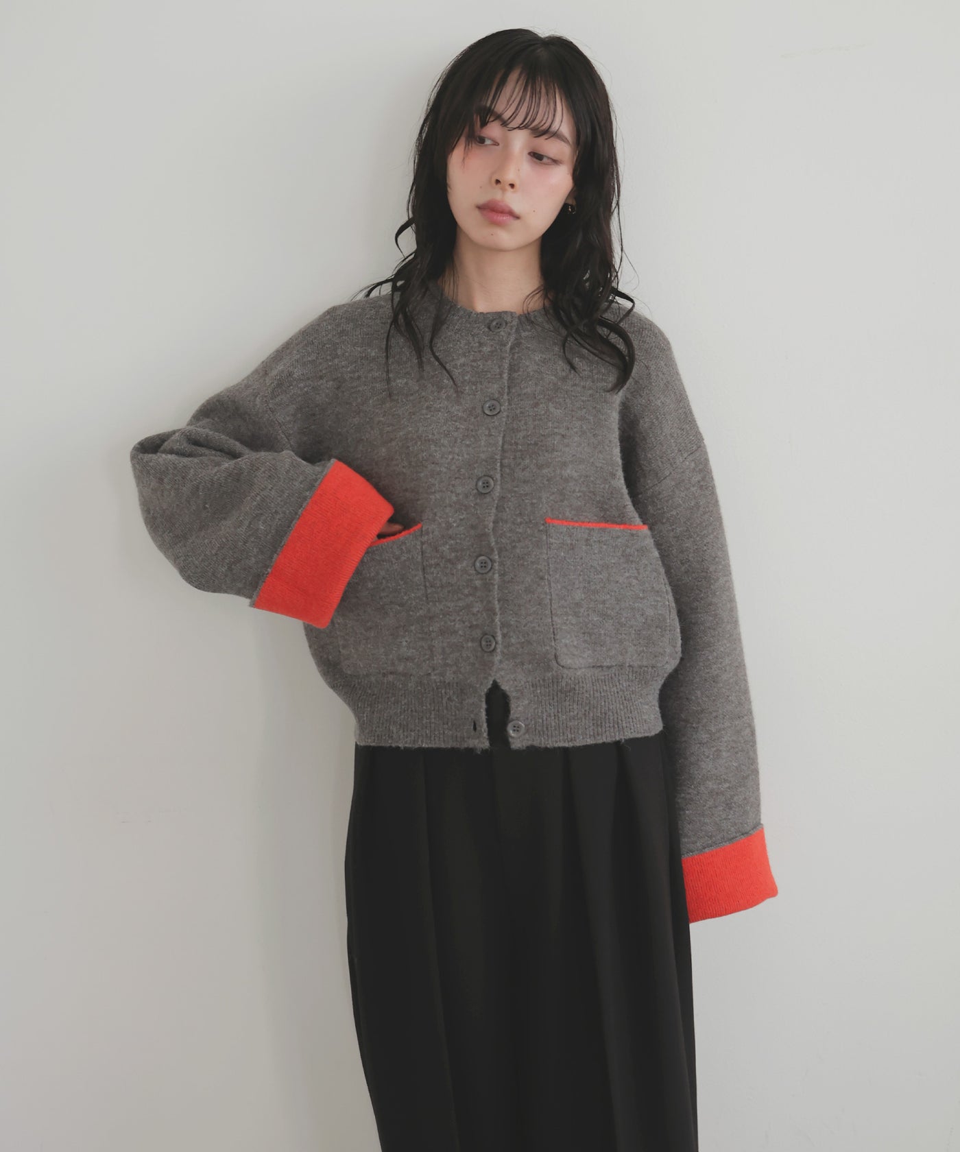 モードバイカラーミンクタッチカーディガンMF2910 モードバイカラーミンクタッチカーディガンMF2910 モードバイカラー