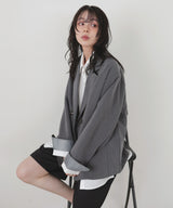 【1月下旬予約商品】レイヤードデザインテーラードジャケット