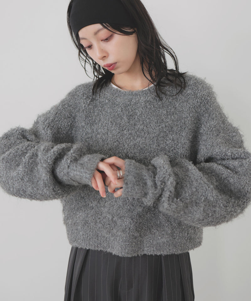 【10月下旬予約商品】　【ayu×LIAN】ボリュームミックスニット