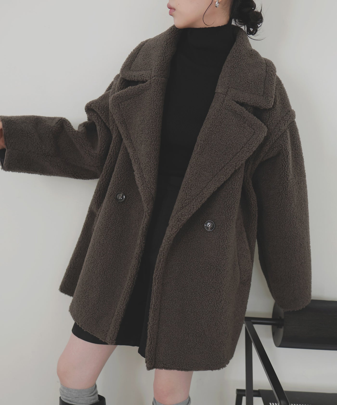 テーラードボアミドルコート – LIAN