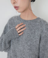 モヘアシャギーニットプルオーバー