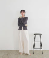 カフシアーバイカラーカーデ