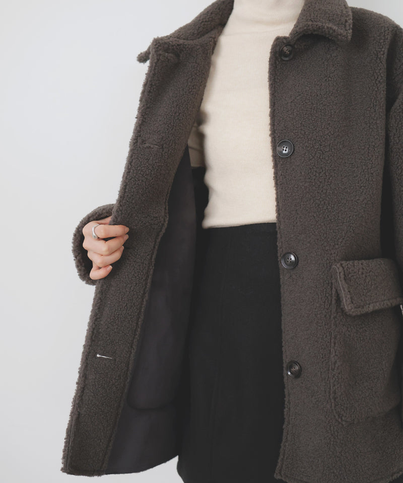 ボアムートンステンカラーコート