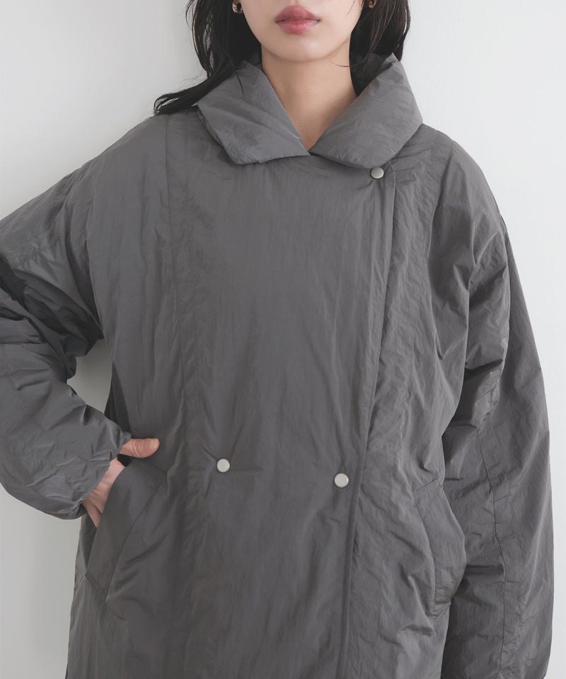 タフタテーラードダウンジャケット