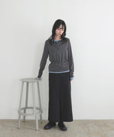 バイカラーヘンリーネックプルオーバー