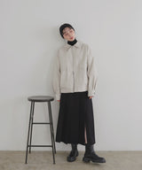 フェイクレザーミドルブルゾン