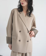 【1月下旬予約商品】レイヤードデザインテーラードジャケット