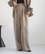 【1月下旬予約商品】ツータックワイドパンツ