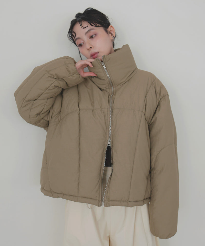 \ 8月22日発売 /【10月下旬予約商品】チェックファイバーショートダウン