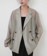 シアーダブルテーラードジャケット