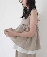 バイカラーツイードキャミ