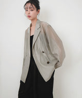 シアーダブルテーラードジャケット