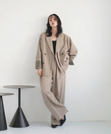 【1月下旬予約商品】ツータックワイドパンツ