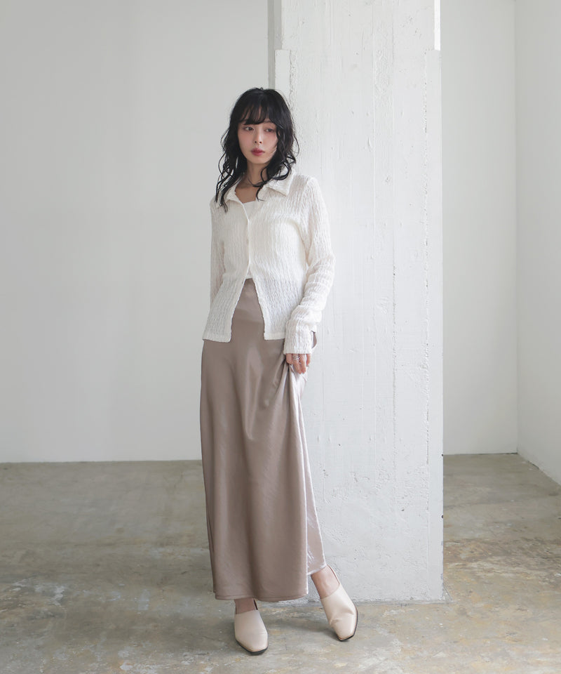 サテンナロースカート – LIAN