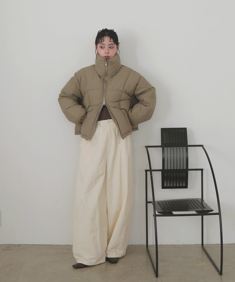 \ 8月22日発売 /【10月下旬予約商品】チェックファイバーショートダウン