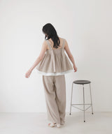 バイカラーツイードキャミ