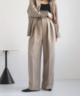 【1月下旬予約商品】ツータックワイドパンツ