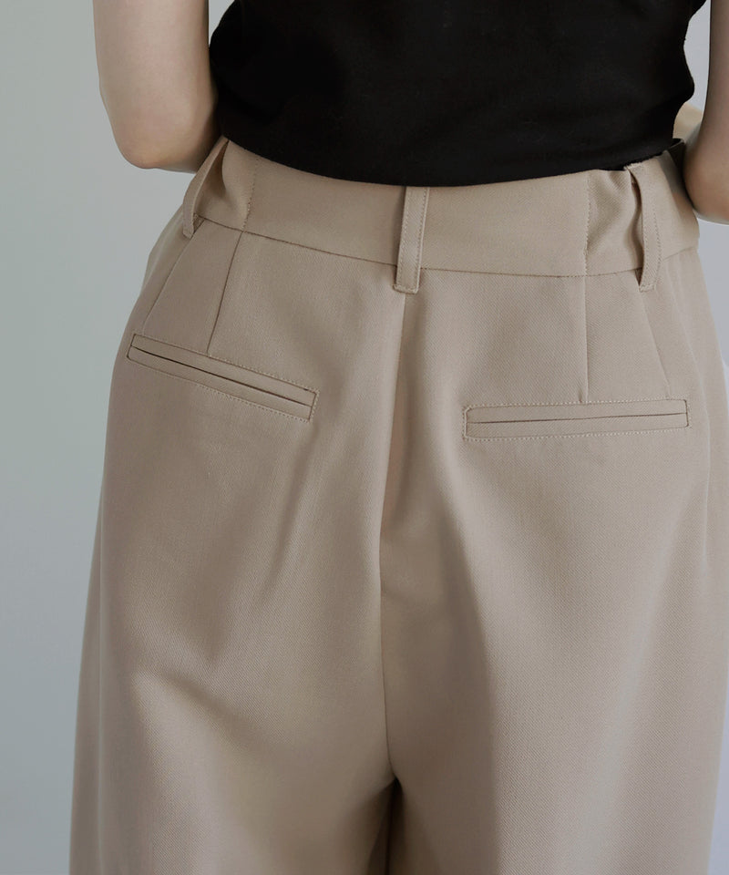 【9月中旬予約商品】ツータックワイドパンツ