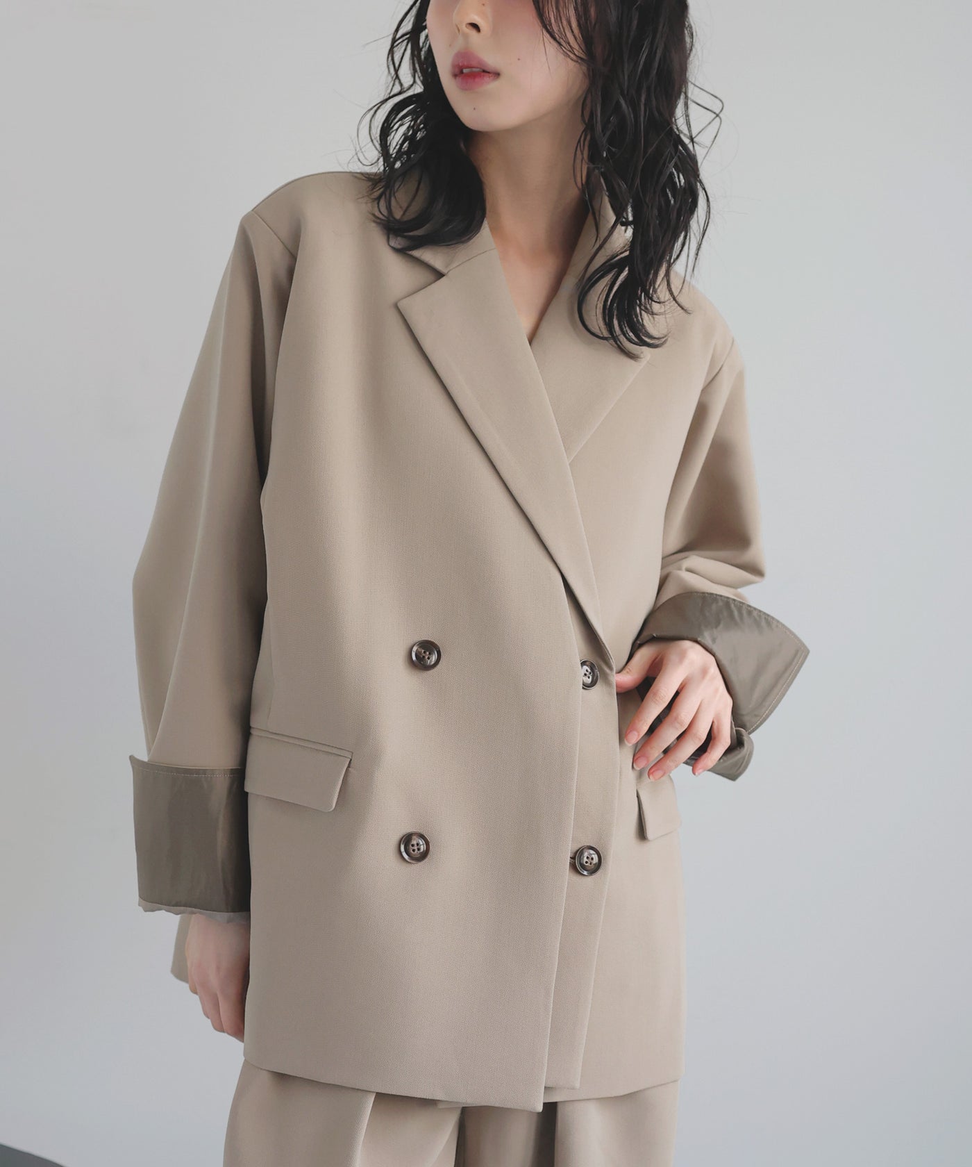 レイヤードデザインテーラードジャケット – LIAN