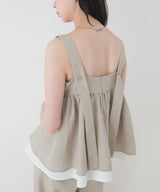 バイカラーツイードキャミ