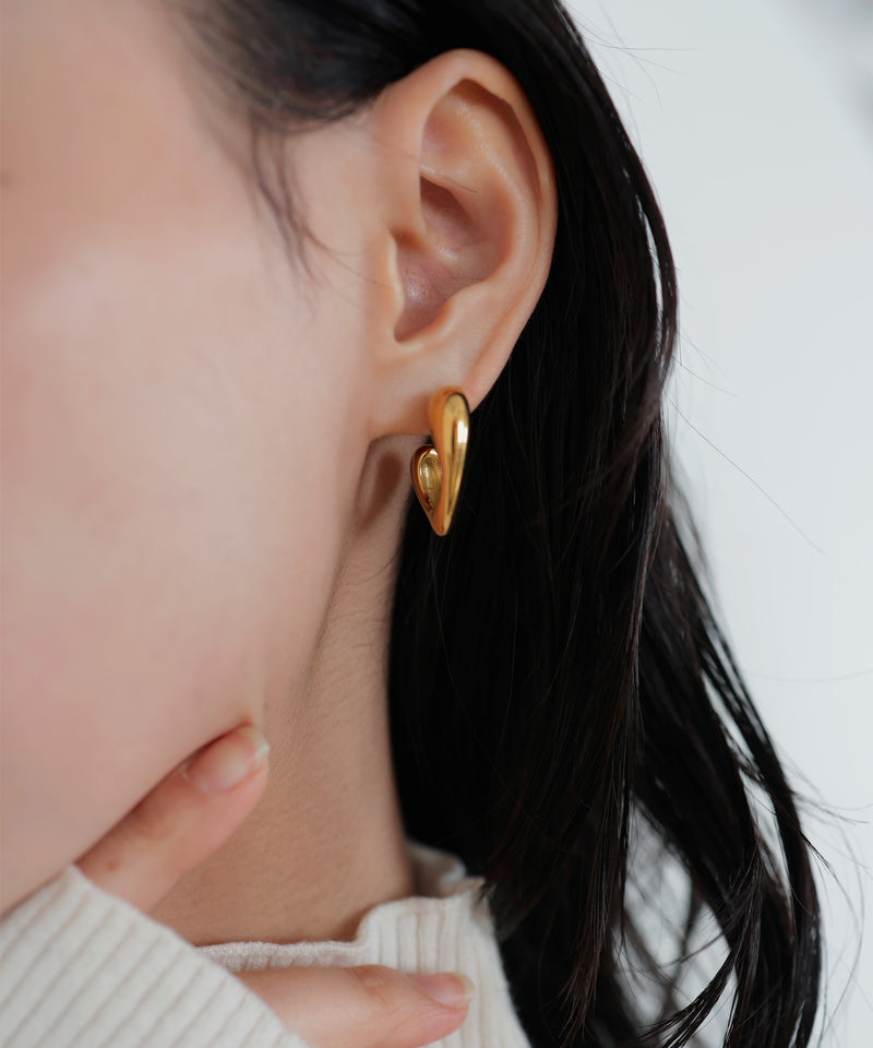 【12月上旬予約商品】ハートフープピアス