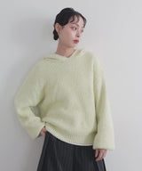 フーディーニットプルオーバー