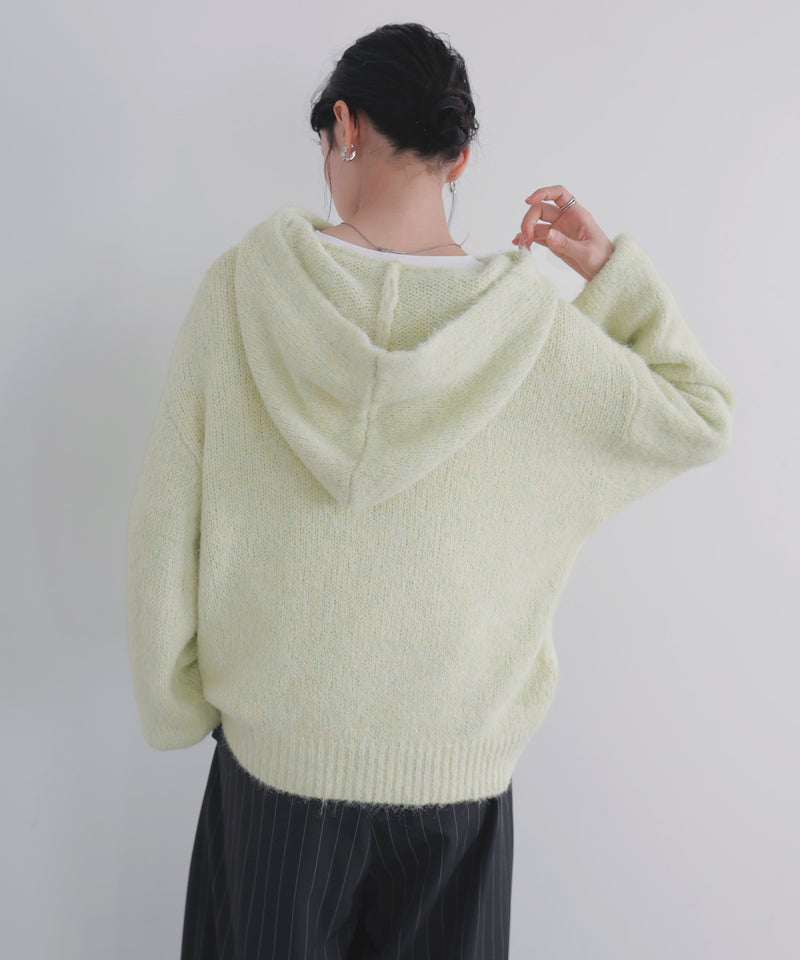 フーディーニットプルオーバー