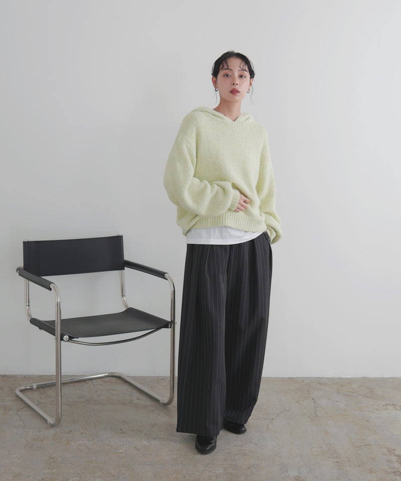 フーディーニットプルオーバー