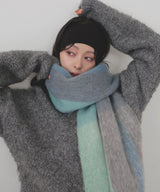 チェックストールマフラー