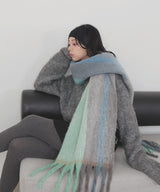 チェックストールマフラー