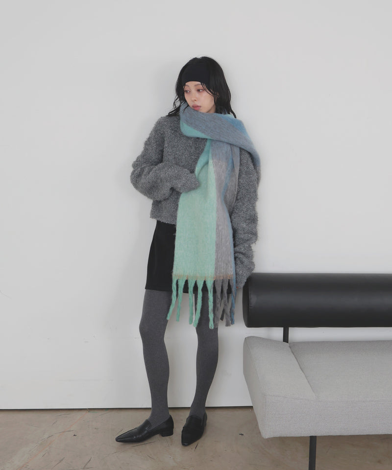 チェックストールマフラー