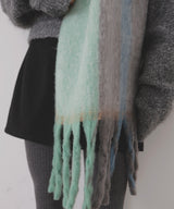 チェックストールマフラー