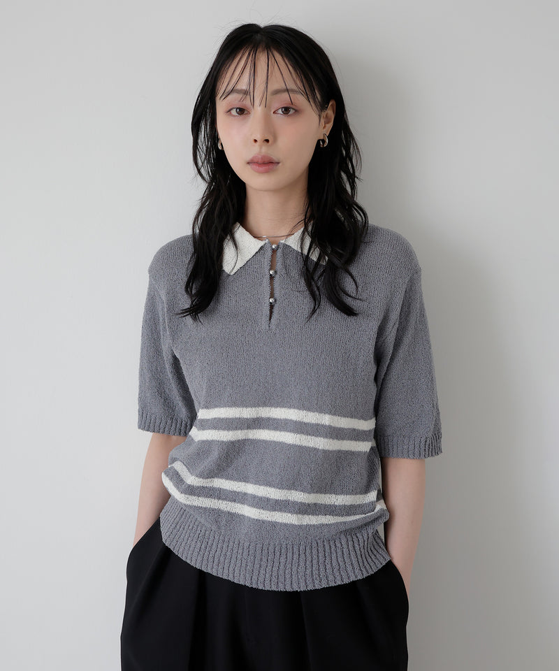 ボーダーポロサマーニット – LIAN