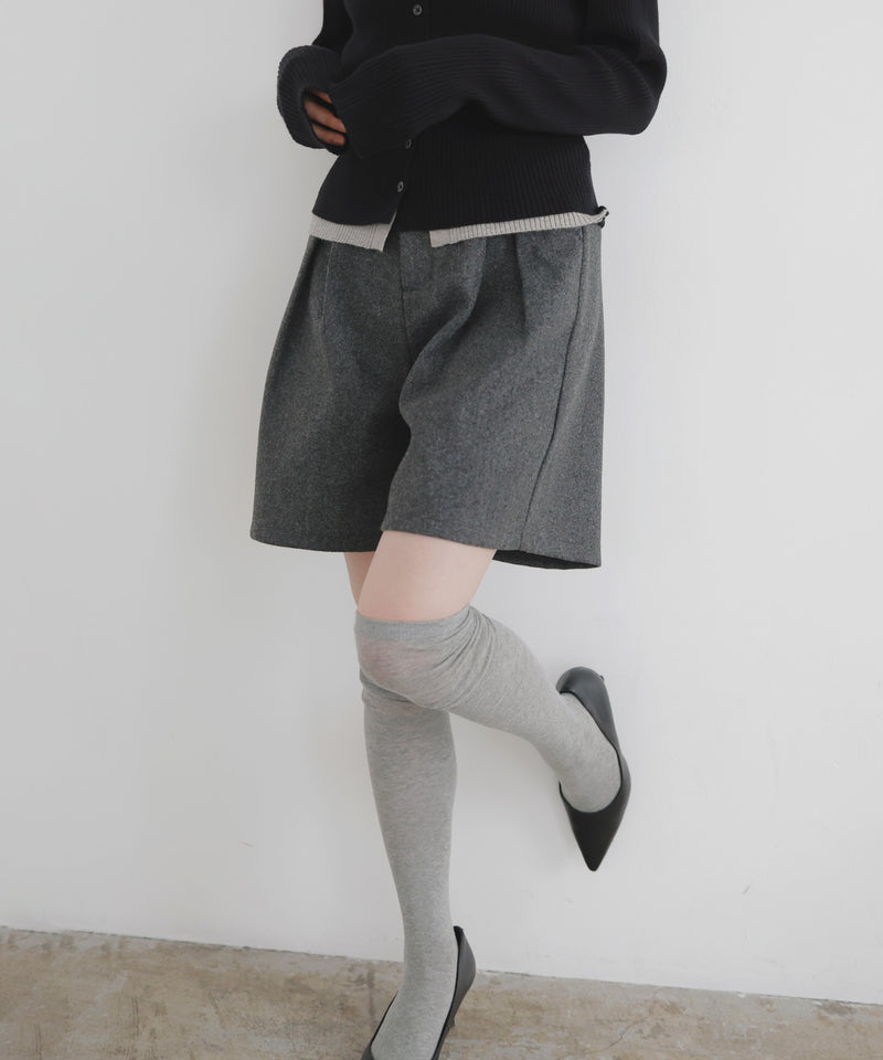 ウールライクハーフパンツ