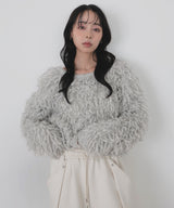 【10月下旬予約商品】ループフリンジ2WAYネックニット