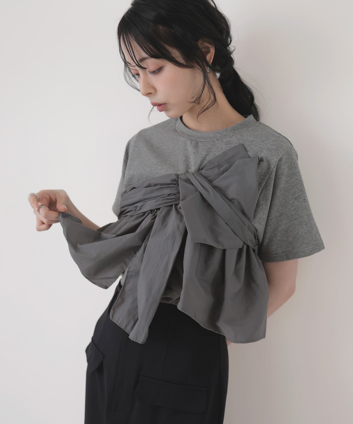 アシメビスチェドッキングトップス – LIAN