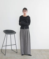 サマーツイードタックパンツ