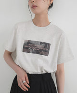 ニュアンスフォトプリントTシャツ