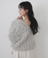 【10月下旬予約商品】ループフリンジ2WAYネックニット