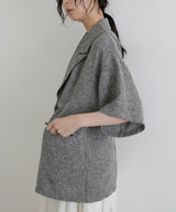 サマーツイードハーフジャケット