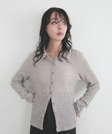 カットシャーリングポロシャツ