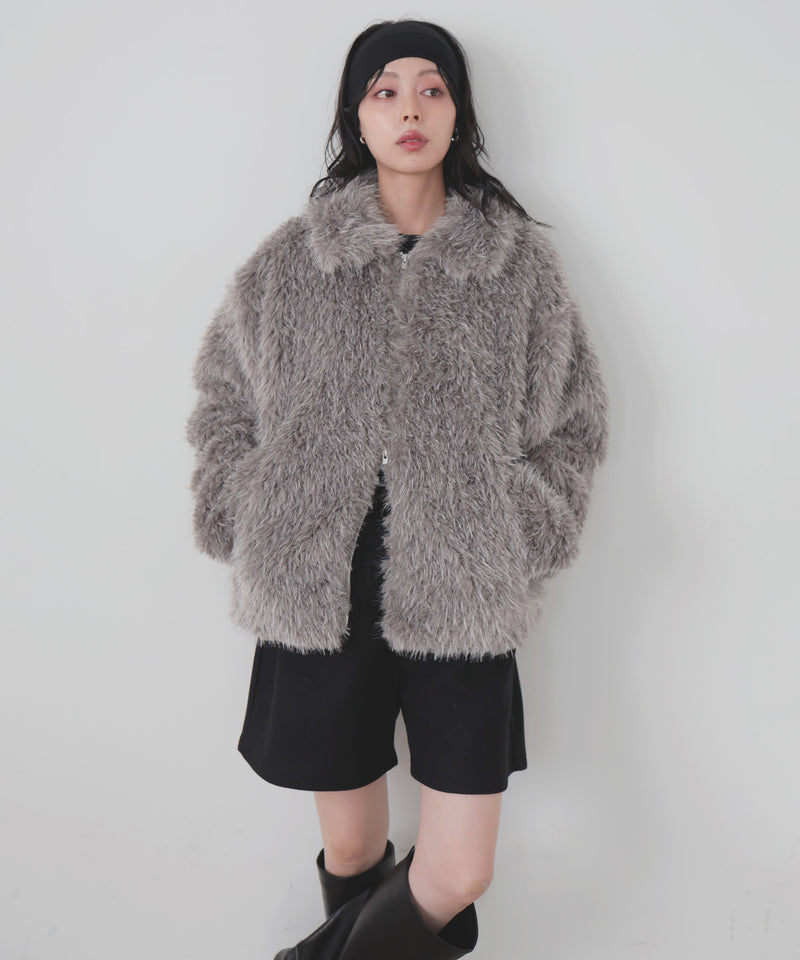 フェイクファースタンドブルゾン