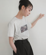 ニュアンスフォトプリントTシャツ