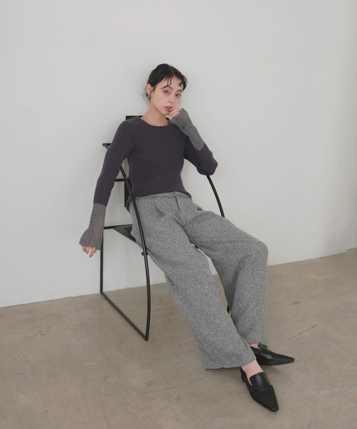 パンツ Lien ストレッチクロップドパンツ|レリアン | レリアン公式オンラインストア