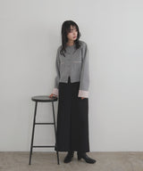 【10月上旬予約商品】バイカラーカーディガン