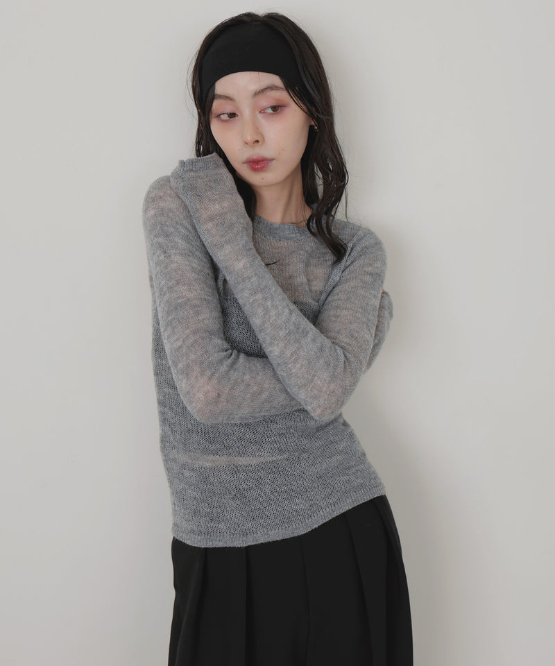 ウールモヘアシアーニット