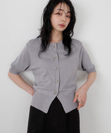 ニュアンスメタルボタンカーディガン