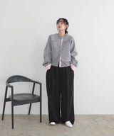 【2月上旬予約商品】シャツドッキングニットカーデ